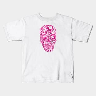 Pink Skull Kids T-Shirt